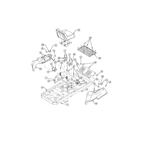 Operator's Platform Diagram and Parts List for 17AI2ACP756  Cub Cadet Lawn Tractor
